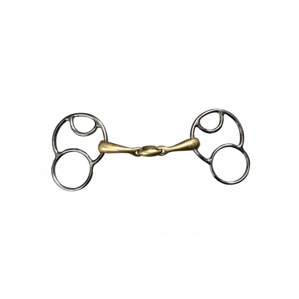 Mors Biseauté AK à Anneau Lâche Double Brisure Argent Allemand - Tailles Multiples