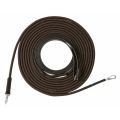 Longues rênes Riding World cuir/corde 0