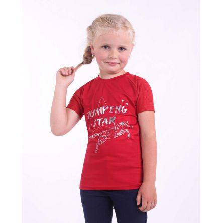 T-Shirt Zora Rouge QHP - Junior