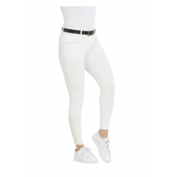 Pantalon Claudine Fond Silicone Blanc Equi-Thème
