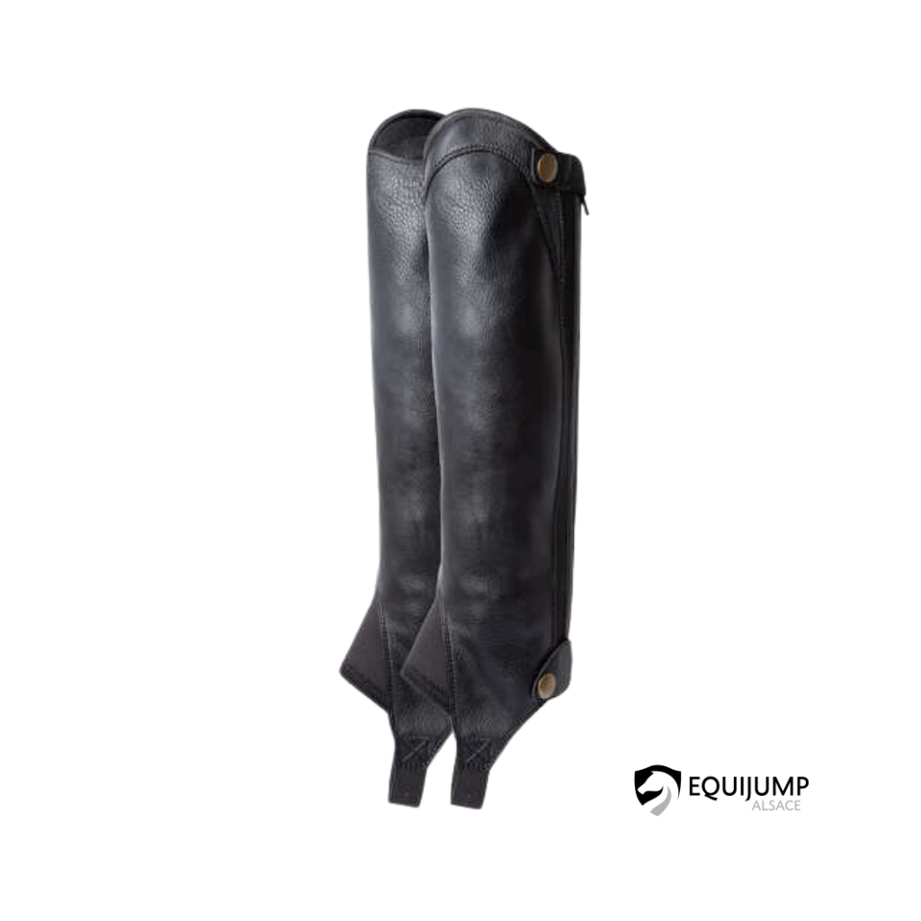 Mini-Chaps Enfant Covalliero Lilli – Noir/Rose – Taille 146 – Confort & Style Pour Jeunes Cavaliers
