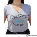 T-Shirt Equijump Alsace Col V Manches Courtes Femme 0