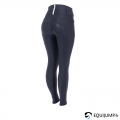 Pantalon d'Equitation Intégral Grip Arina HORZE Marine, vue de 3/4 arrière 0