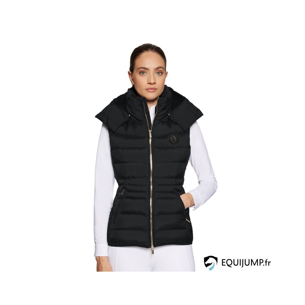 Veste D'hiver équestre SAMSHIELD Chamonix Sans Manches - Taille M Femme, Noir Rose, Imperméable