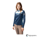 Polo technique Ayra B Vertigo Titan Navy, porté, vue avant 1