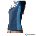 Polo technique Ayra B Vertigo Titan Navy, détail sur la bande colorée de côté sous le bras 4