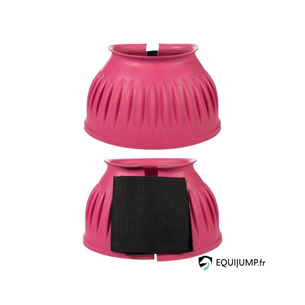 Guêtres De Protection Pour Chevaux HKM - Caoutchouc, Fermeture Scratch, 1 Paire, Rose Taille S