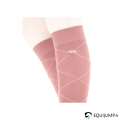 Chaussettes Luxe Penelope, rose poudré, détails imprimés losanges 7