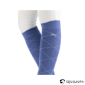 Chaussettes Luxe Penelope, bleu vintage, détails imprimés losanges 10
