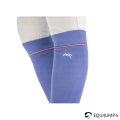 Chaussettes Luxe Penelope, bleu vintage, détails imprimés unis 11