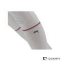 Chaussettes Luxe Penelope, blanche, détails imprimés unis 2