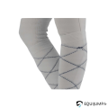 Chaussettes Luxe Penelope, blanche, détails imprimés losanges 1