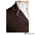 Veste de Concours Moglenda Montar Brun col avec strass or rose 2