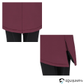 Veste d'hiver Maelynn Wine Red de dos ouverture zip 2