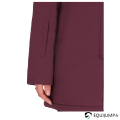 Veste d'hiver Maelynn Wine Red poche zippée sur la manche 5