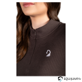 Polo Manches Longues Arezzo Soft HKM Brun logo sur la poitrine 2
