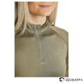 Polo Thermique MoErica Montar Dusty Green fermeture éclair 1