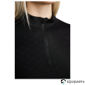 T-shirt D'Entraînement MoCilia Jacquard REFINED Montar Noir fermeture zippée au col 1