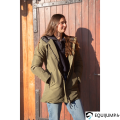 Parka Maya Femme Optitro, kaki, porté 1
