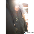 Parka Maya Femme Optitro, kaki, porté, focus fermeture avant 3