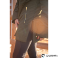 Parka Maya Femme Optitro, kaki, porté, focus ouverture du bas 6