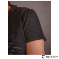 T Shirt Techflo Penelope, noir, fronces aux épaules 2