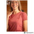 T Shirt Techflo Penelope, terracota, logo Penelope flocké ton sur ton sur la poitrine 6