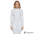 Polo Concours ML Lou SS26 Samshield, blanc, vue de face 7
