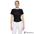 Polo MC Aloïse SS26 Samshield, noir, vue de face 1