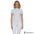 Polo MC Aloïse SS26 Samshield, blanc, vue de face 4