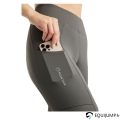 Legging MoPaulina Montar, gris, détail d'une poche téléphone et du logo sur la cuisse droite 3