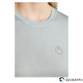 T-shirt MoGrace Mesh Montar, Turin, détail du tissus Mesh microperforé et du logo Montar en cristaux 2