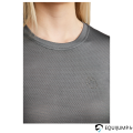 T-shirt MoGrace Mesh Montar, gris, détail du tissus Mesh microperforé et du logo Montar en cristaux 9