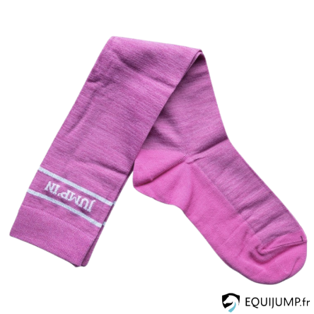 Chaussettes Lurex Jump In rose fil lurex argent