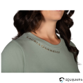 Tshirt Limone HKM, vert sauge, détail de l'écriture doré 3