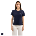 t-shirt en coton marine Harcour Hydra  0