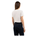 t-shirt en coton blanc Harcour Hydra de dos 4