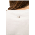 t-shirt en coton blanc Harcour Hydra pièce métallique Logo Harcour  6