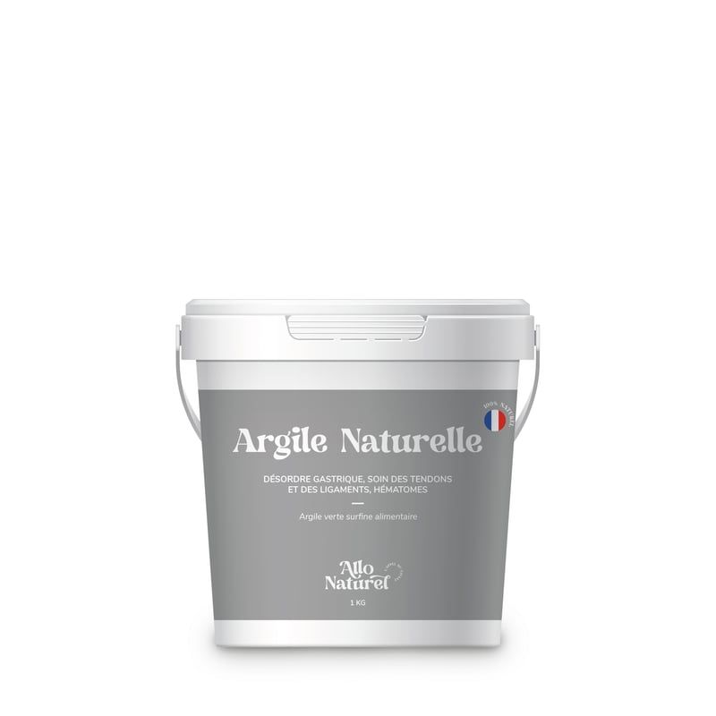 Argile verte ALLO NATUREL pour chevaux, soin externe et interne naturel