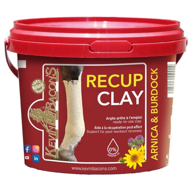 Packshot du pot de 3 kg de Recup Clay Argile récupération KEVIN BACON'S, argile bentonite pour cheva 3