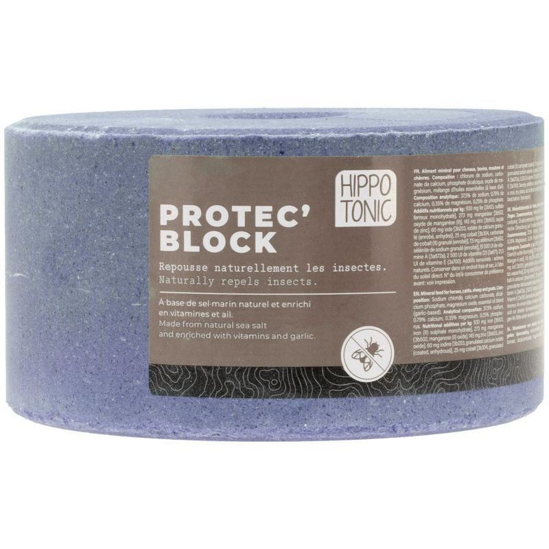Packshot du bloc minéral Hippotonic 1985050 EK-Protec'Block pour chevaux, 3kg, aux huiles essentiell 0