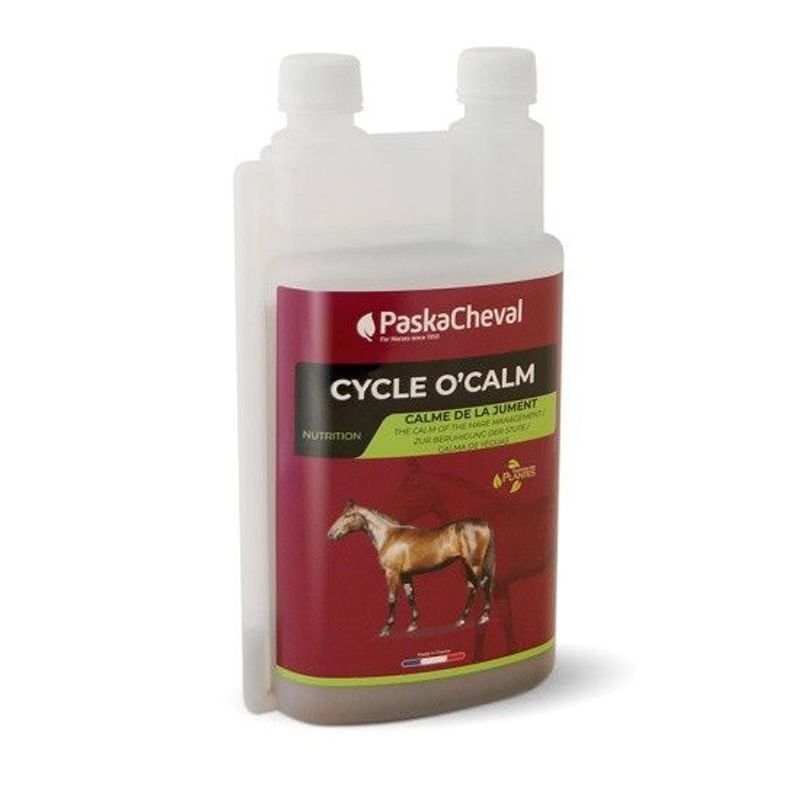 Complément liquide PASKACHEVAL Cycle O'Calm 500 ml pour juments avec troubles du comportement, vue d 0