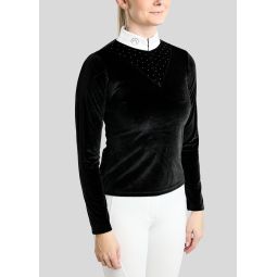 Polo de concours Valérie Velour Montar noir